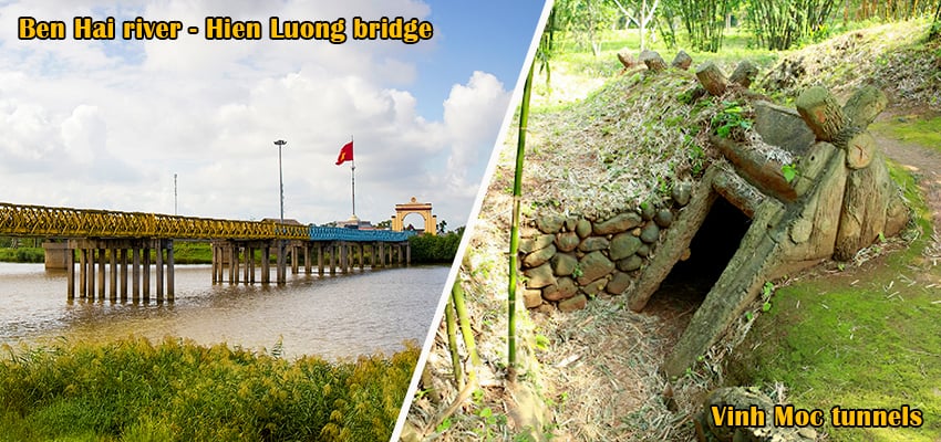 Hien Luong bridge and Vinh Moc Tunnels